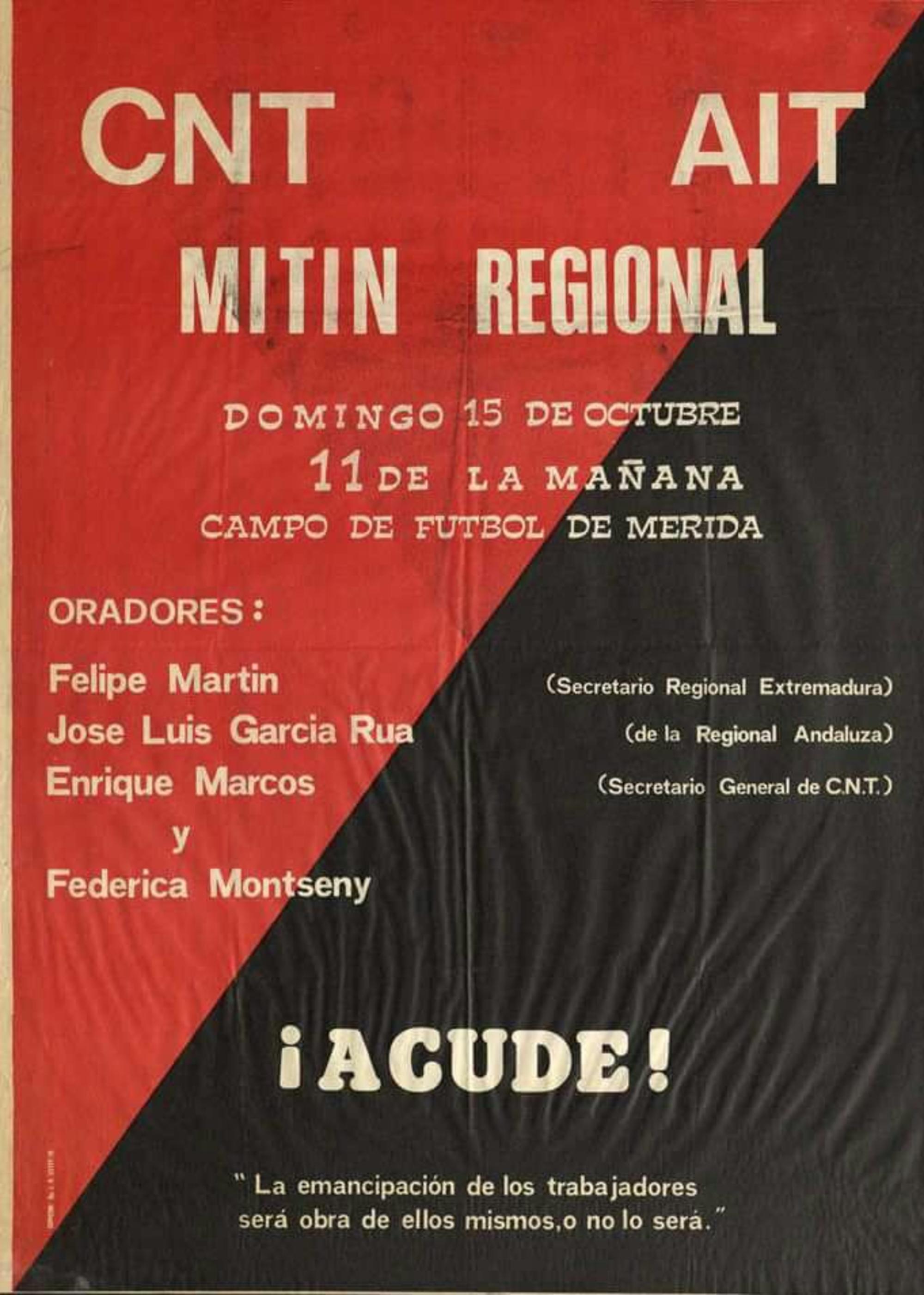 Mitin Montseny Mérida